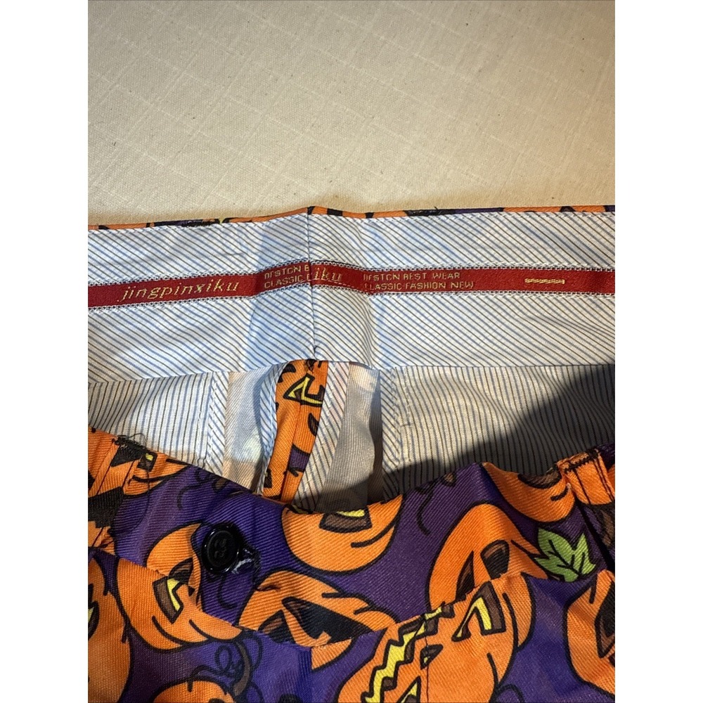 Halloween Suit Men's WeenCharm Size L- Pant Approx 32 Waist- Coat 18 In Pit-pit - Picture 4 of 6
